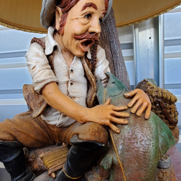 Apsit Bros of Cali 84 Antique fisherman Lamp - Picture 6 of 7